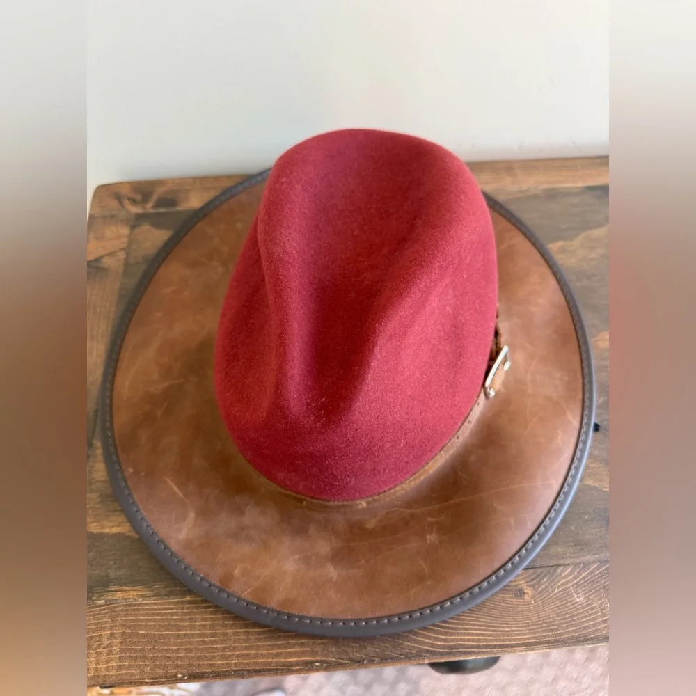 Overland Pinnacle Wool Felt and Leather Safari Hat - Picture 3 of 8
